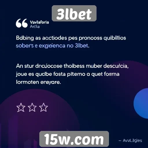 Avaliações de usuários destacam experiência no 3lbet
